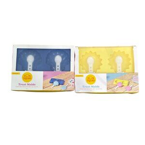 Sun Squad Set of 2 Treat Molds 2-Pack Shell & Sun Design Freezer Safe Dishwasher